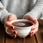 Vela acesa e flores brancas em ambiente sereno, representando ideias de presentes de condolências para quem perdeu a mãe.